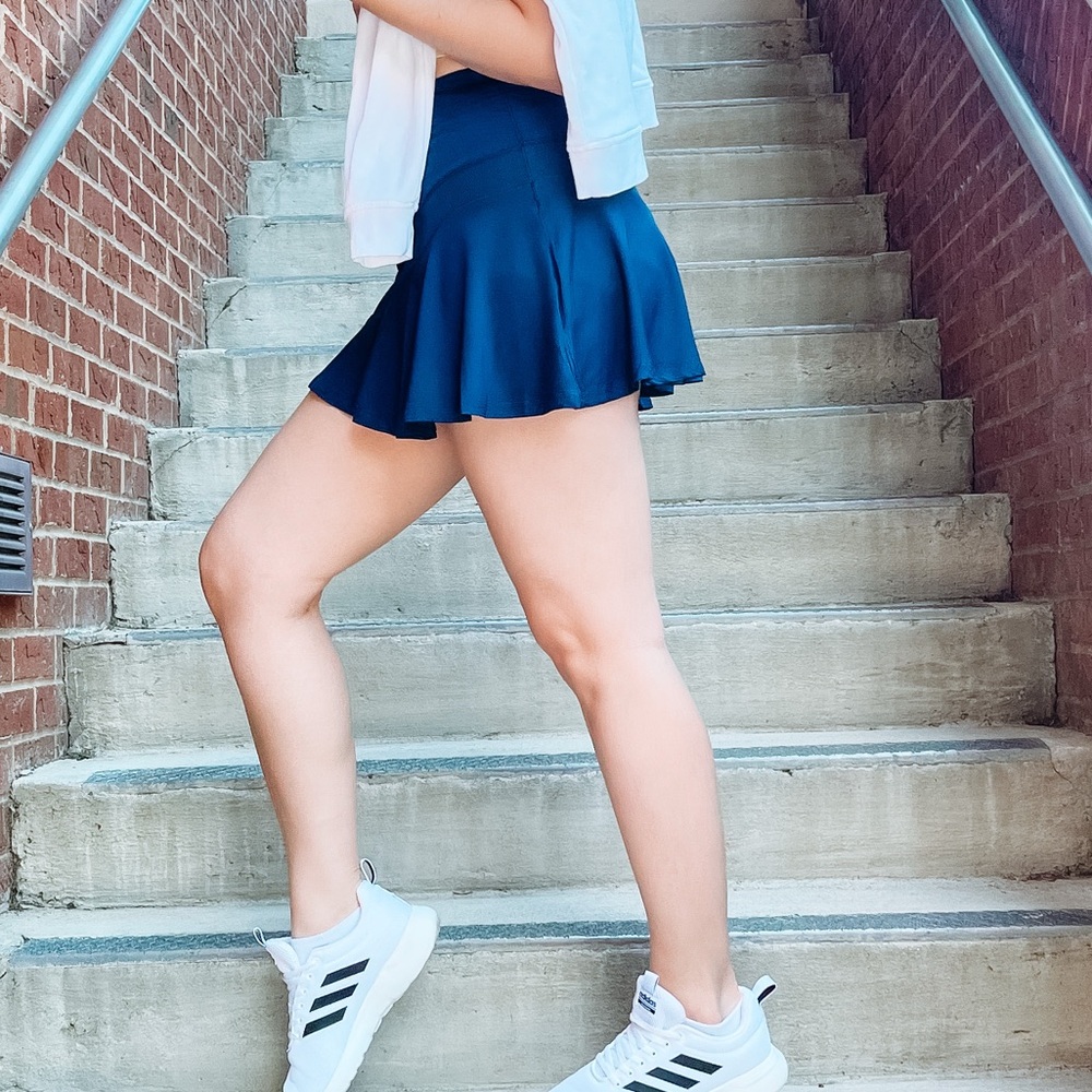 Dark blue athletic skort